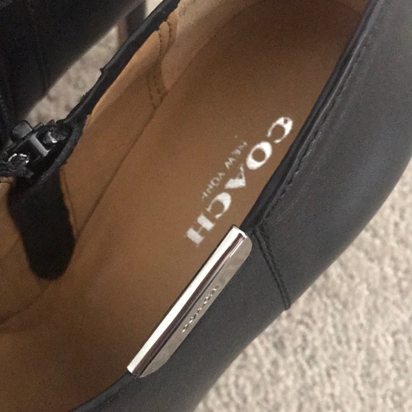 Coach booties Black leather - Picture 2 of 2